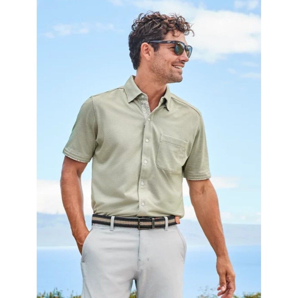 Tommy Bahama The San Lucio Soiree Happy Hour Short Sleeve Shirt Men's Small New!